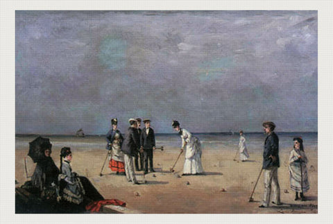 A Game of Croquet, Louise Abbéma