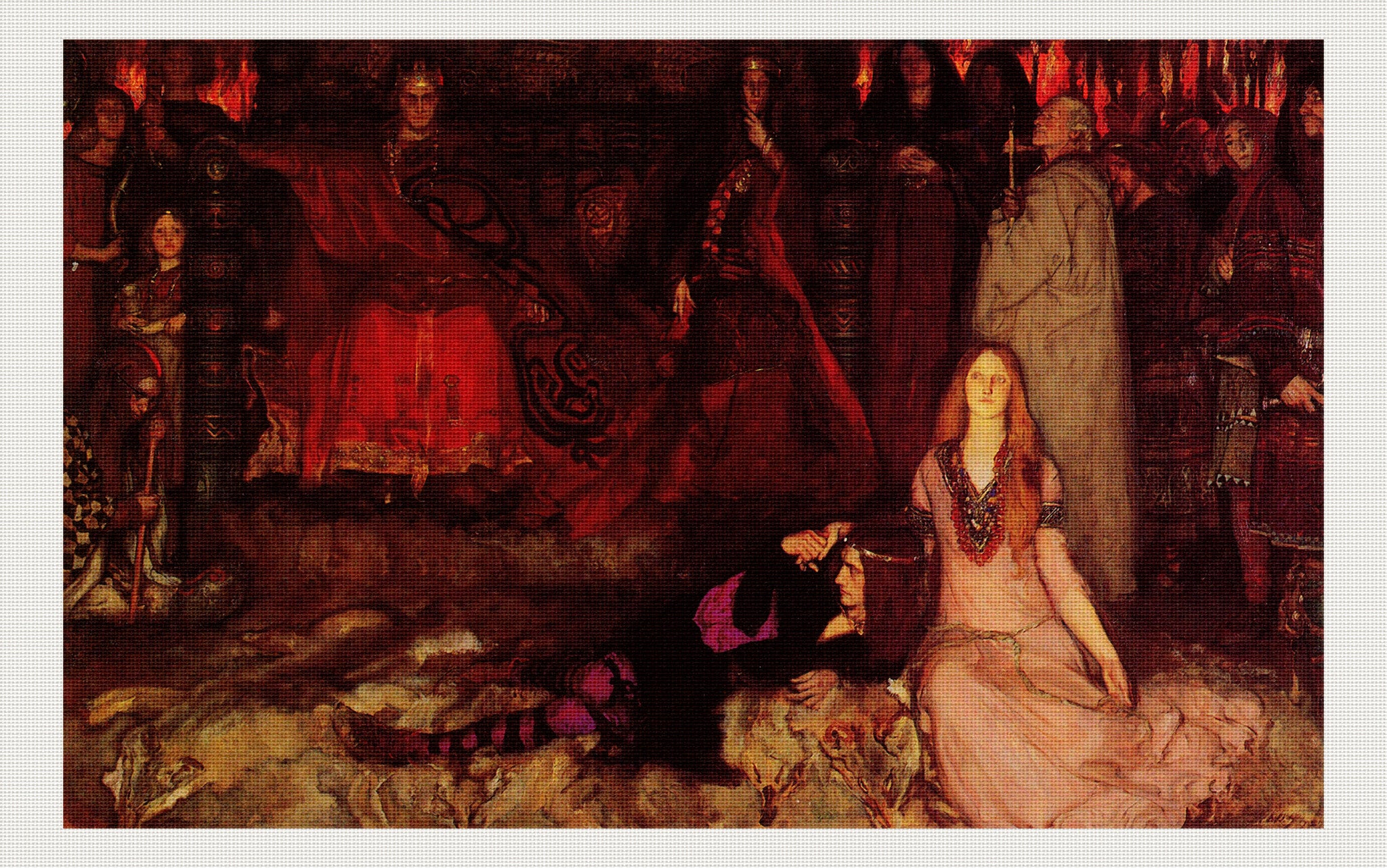 The Play Scene in Hamlet, Edwin Austin Abbey