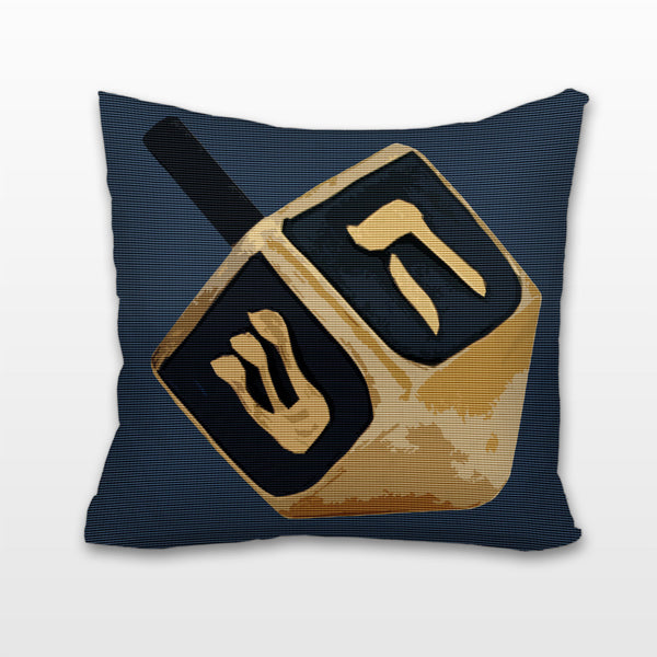 Dreidel, Dreidel, Dreidel, Cushion, Pillow