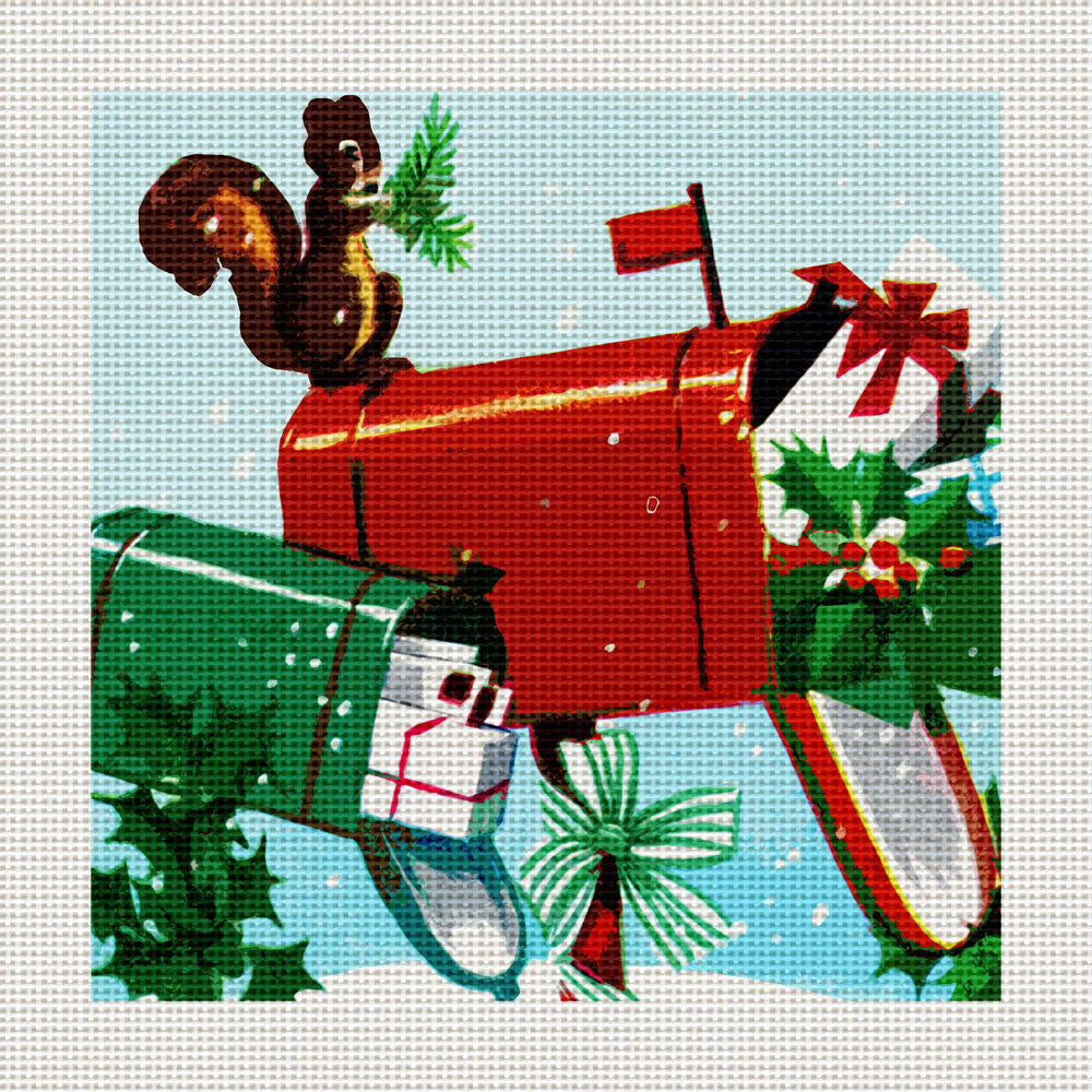 Christmas Mail, 5 x 5" Miniature