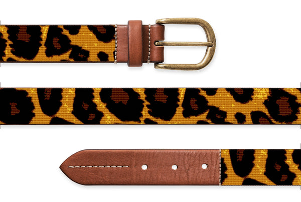 Leopard Spots, Needlepoint Belt