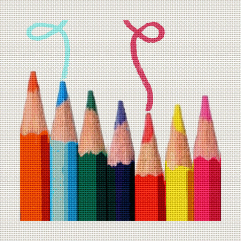 Pencil Pop Art, 5 x 5" Miniature