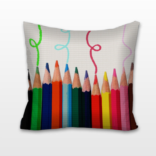 Pencil Pop Art, Cushion, Pillow