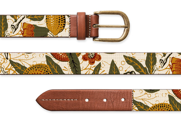 Pomegranate, Needlepoint Belt