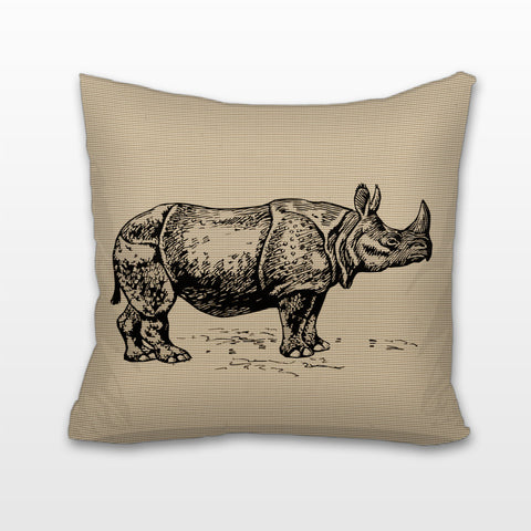 Rhino, Cushion, Pillow