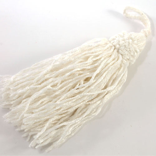 Traditional Velvety Tassels - Snow, For Finishing