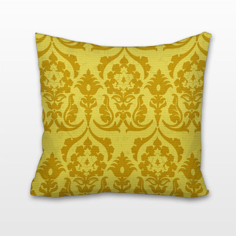 Golden Damask, Cushion, Pillow