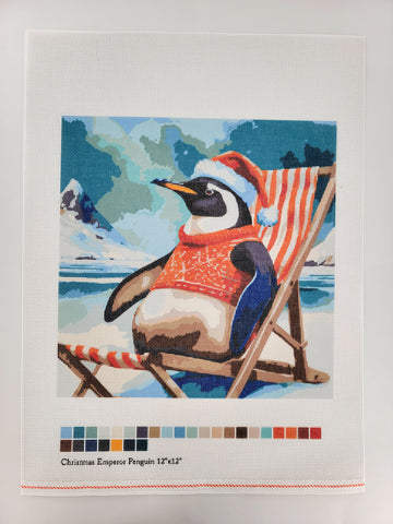 Christmas Emperor Penguin, Canvas