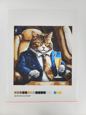 Jet-Set Fat Cat, Canvas