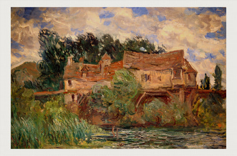 Houses on the Old Bridge at Vernon, Claude Monet