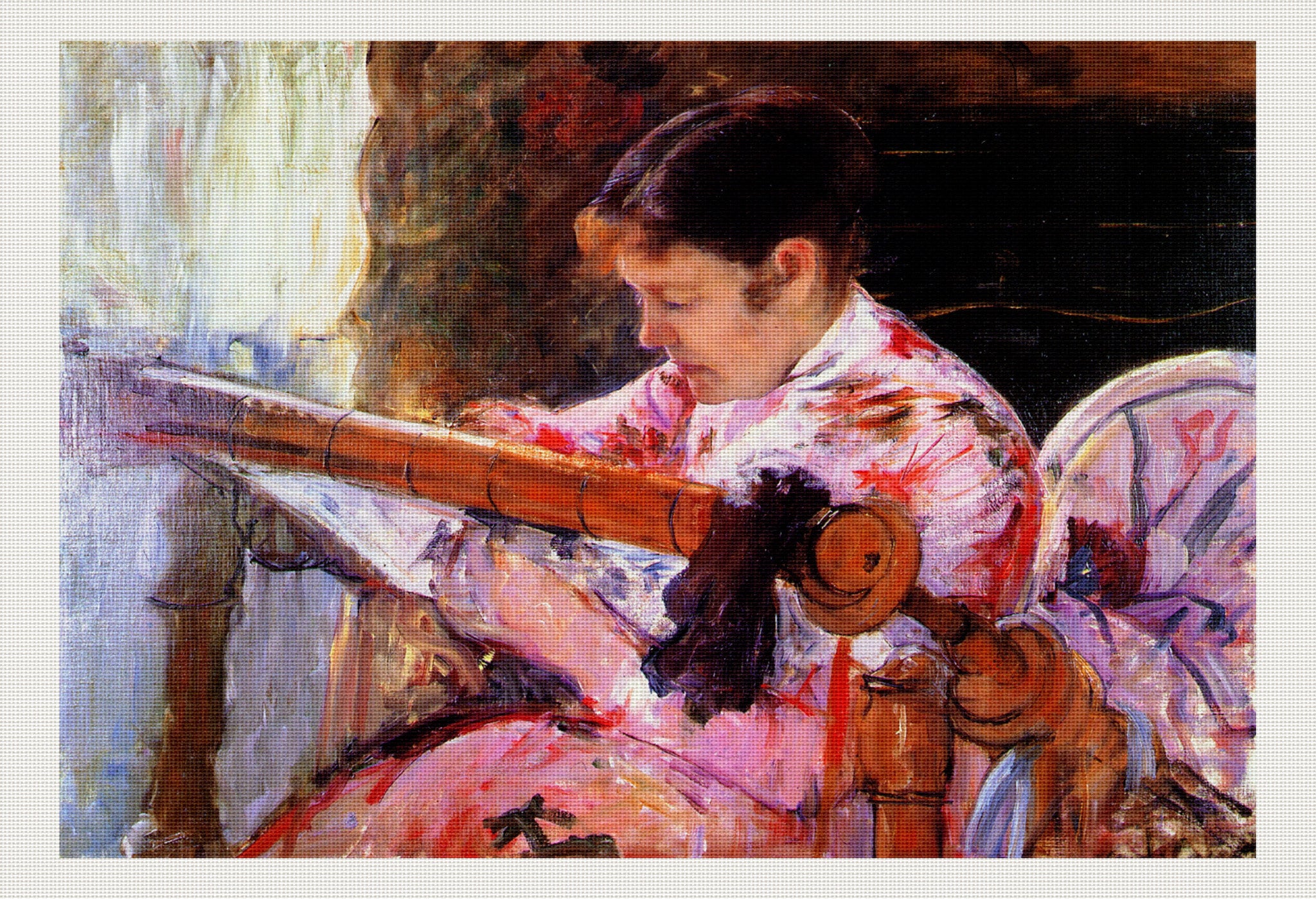 Lydia At A Tapestry Frame, Mary Cassatt 