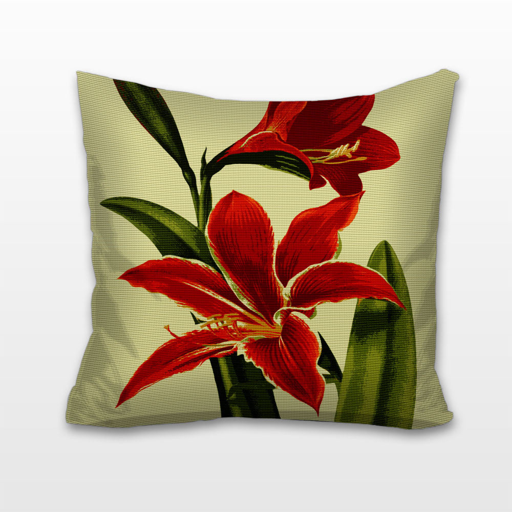 Plumeria Flowers Needlepoint Pillow