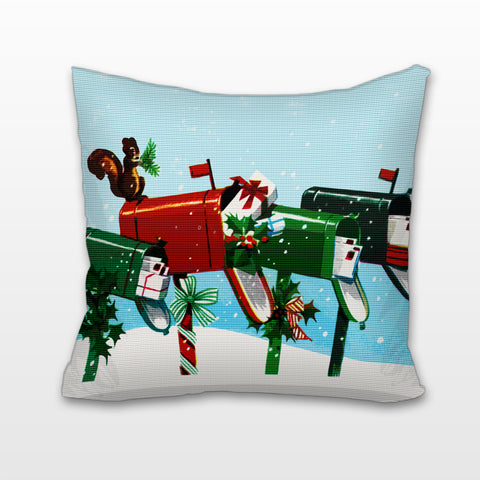 Christmas Mail, Cushion, Pillow