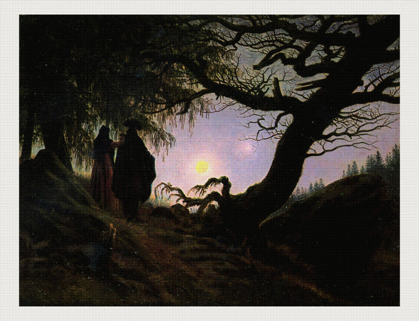 Man and Woman Contemplating the Moon, Caspar David Friedrich