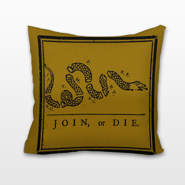 Join or Die, Cushion, Pillow