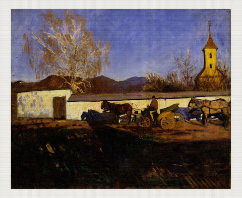 Evening in March, Károly Ferenczy
