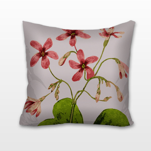 Pink Sorrell, Needlepoint Cushion, Pillow