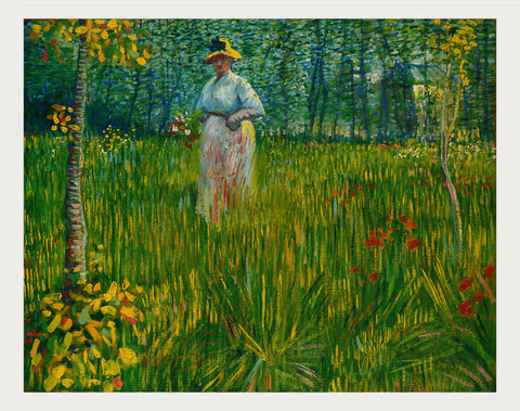 Femme Dans un Jardin (A Woman In The Garden), Vincent van Gogh