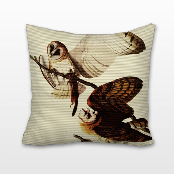 Barn Owls, Cushion, Pillow