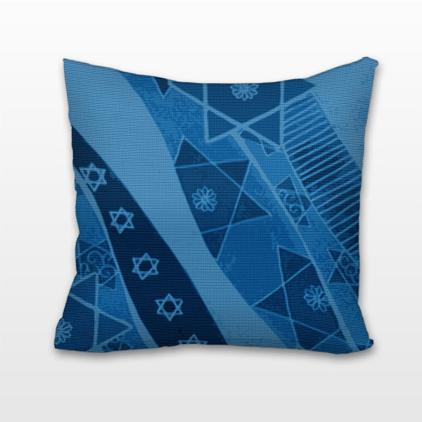 Stars of David in Blue, Cushion, Pillow
