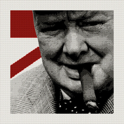 Winston Churchill, 5 x 5" Miniature