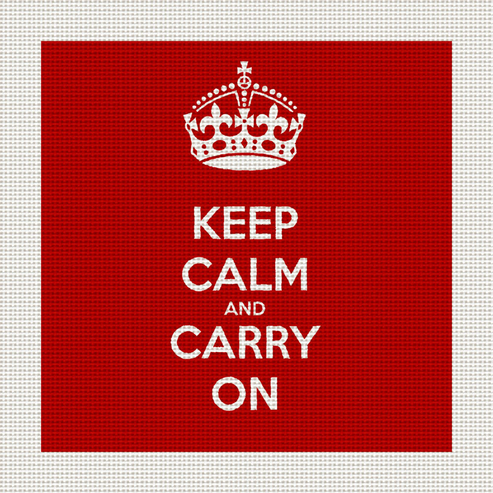 Keep Calm and Carry On, 5 x 5" Miniature