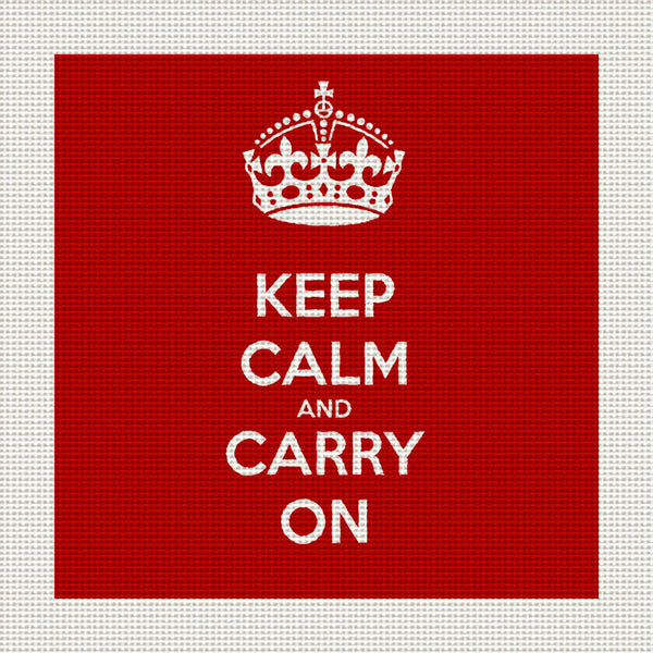 Keep Calm and Carry On, 5 x 5" Miniature