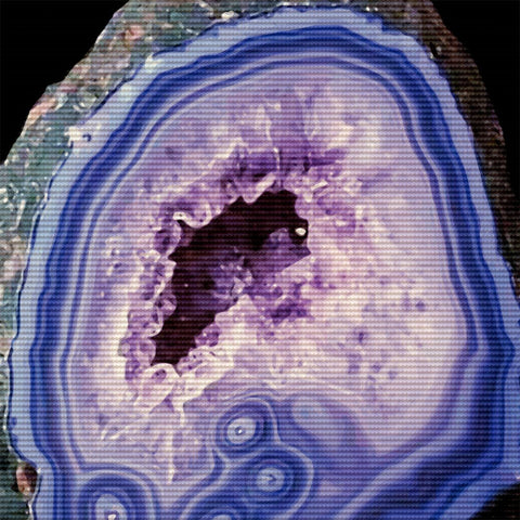 Lilac Geode, Canvas