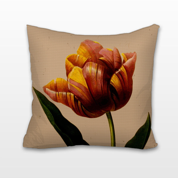 Red & Yellow Tulip, Cushion, Pillow