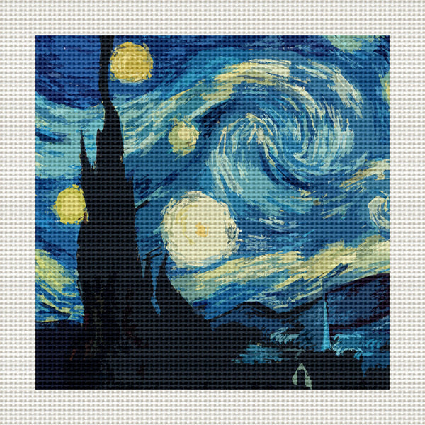 Starry Night, 5 x 5" Miniature