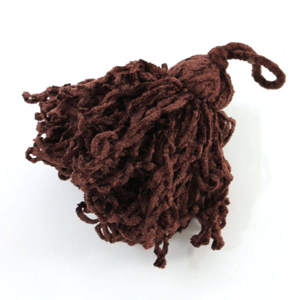 Poodle Tassels - Dark Chocolate, For Finishing