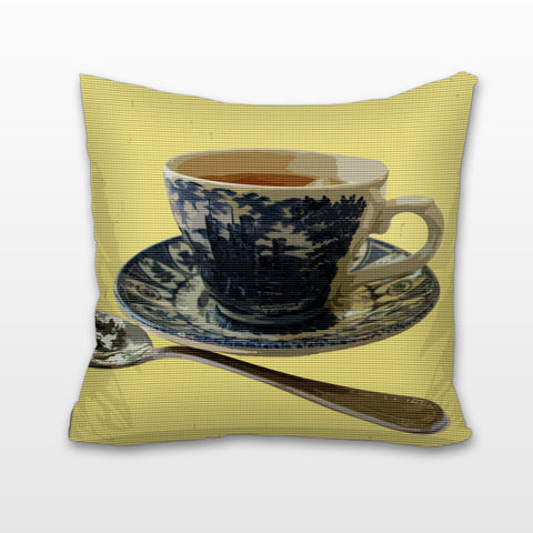 Teatime for One, Cushion, Pillow